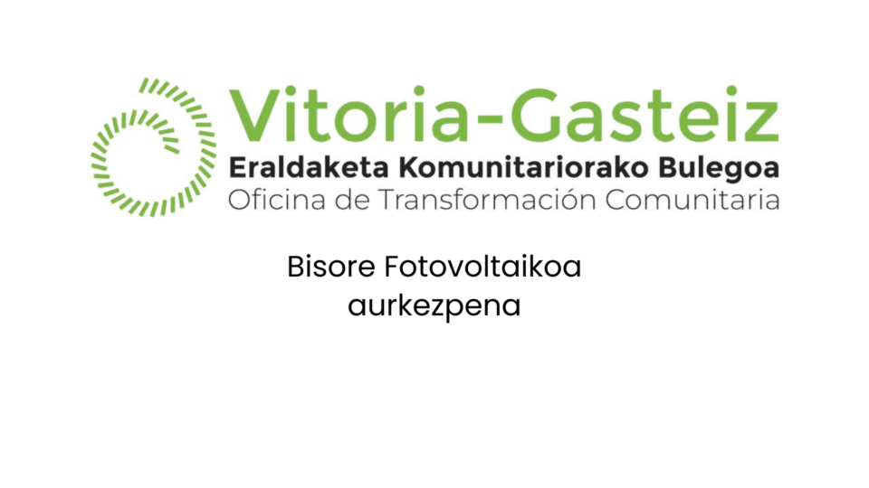 bisore fotovoltaikoa aurkezpena