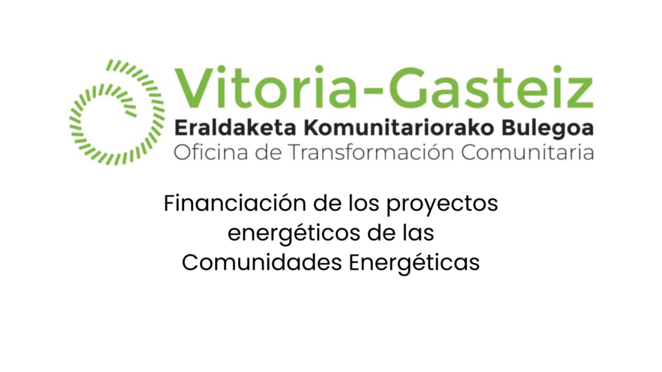 financiación de los proyectos energéticos de las comunidades energéticas