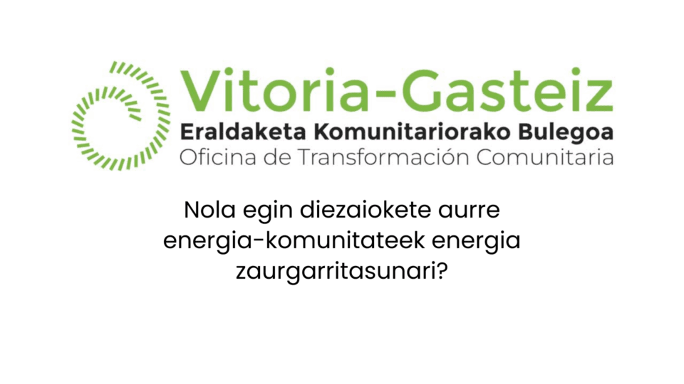 nola egin diezaiokete aurre energia komunitateek energia zaurgarritasunari
