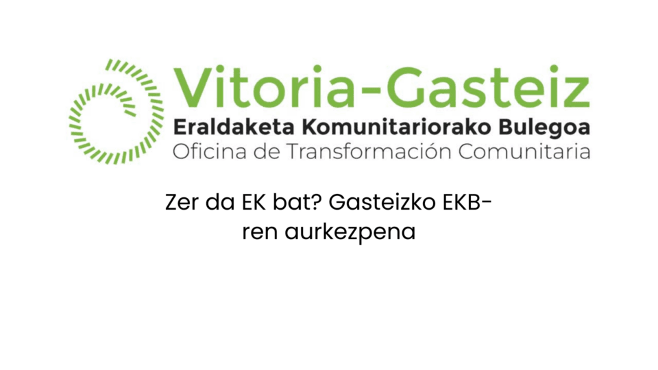 zer da ek bat gasteizko ekb ren aurkezpena